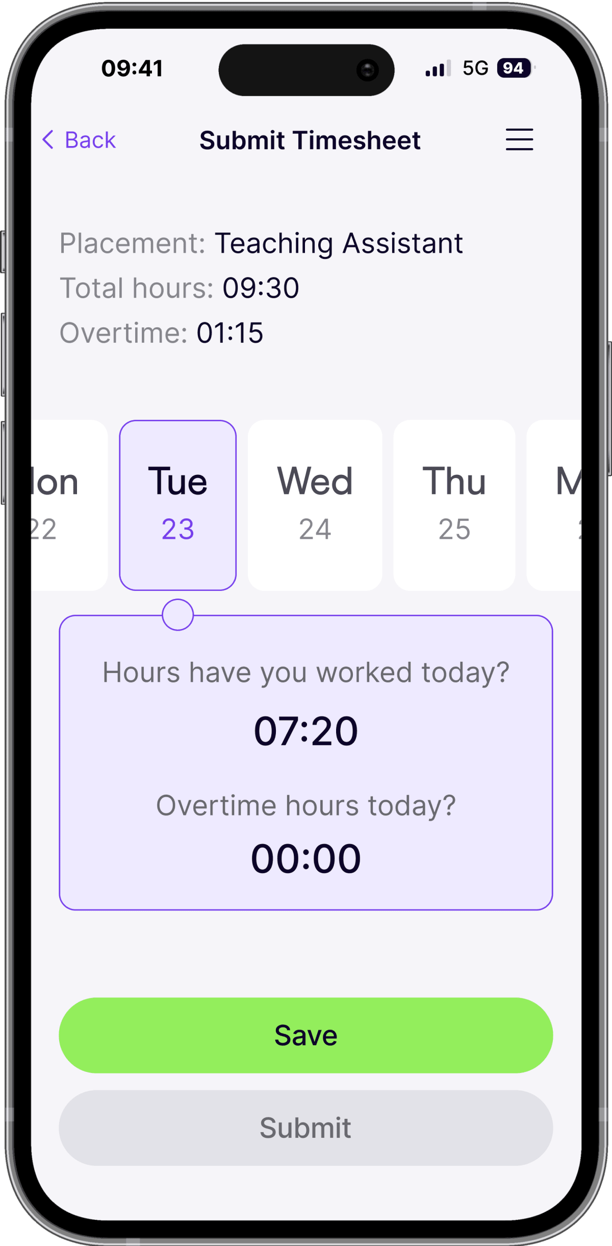 Timesheet